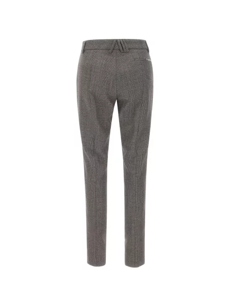 Pantaloni The Attico în carouri gri