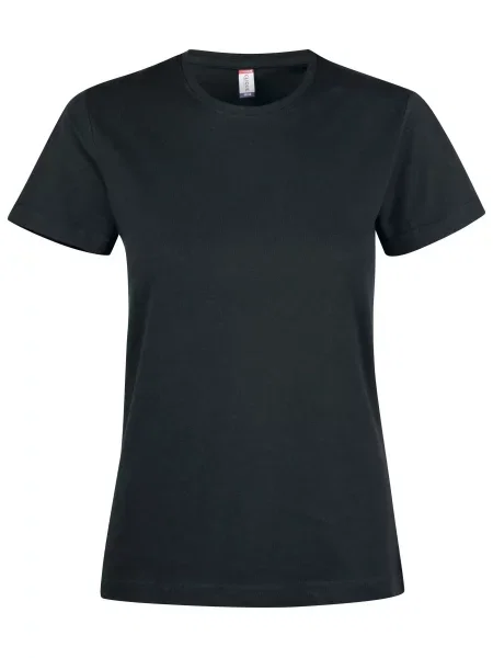 Clique Premium Fashion-T – Premium koszulka z bawełny – black czarna