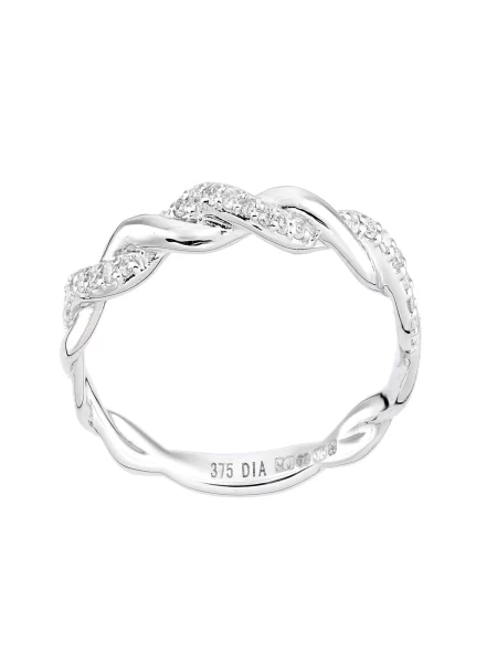 DIAMANT LETERNEL Prsten Eternity-Ring aus Weißgold mit Diamant stříbrná