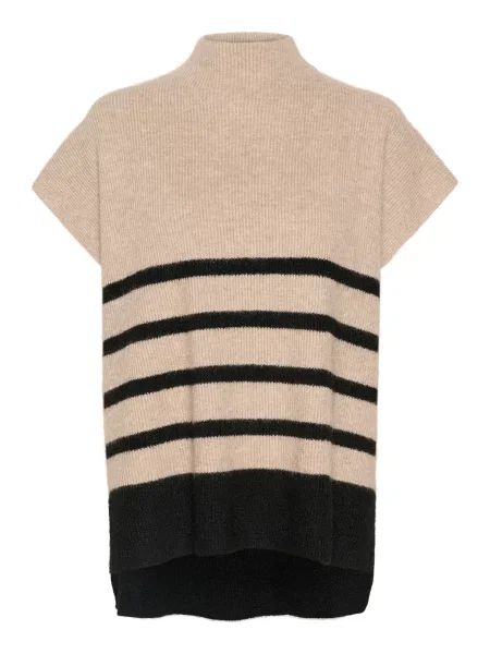 Cream Pulover CR Stari bej negru