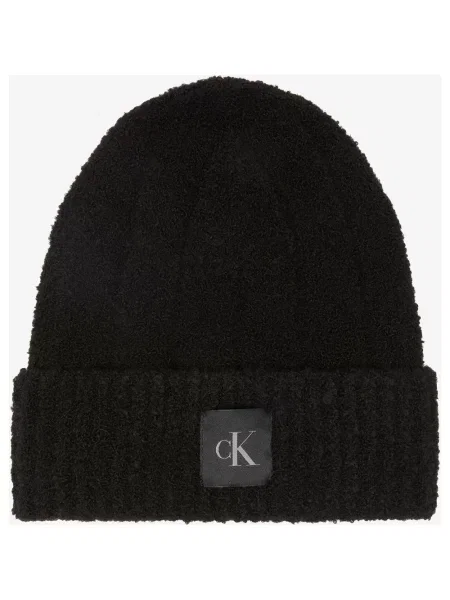 Czapka Calvin Klein Patch Boucle czysty czarny