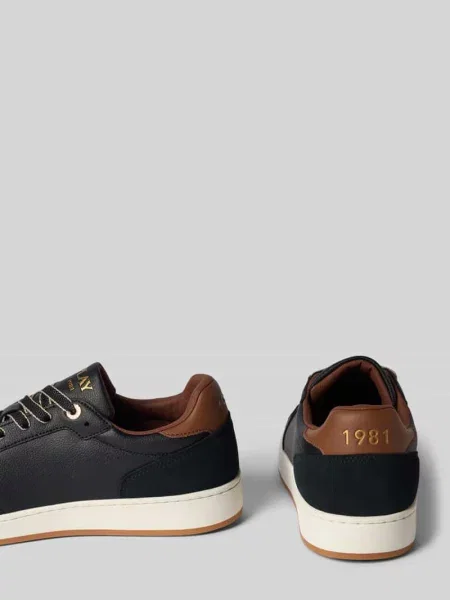 Sneakersy z detalami z logo model ‘SMASH SMART’ Replay czarne