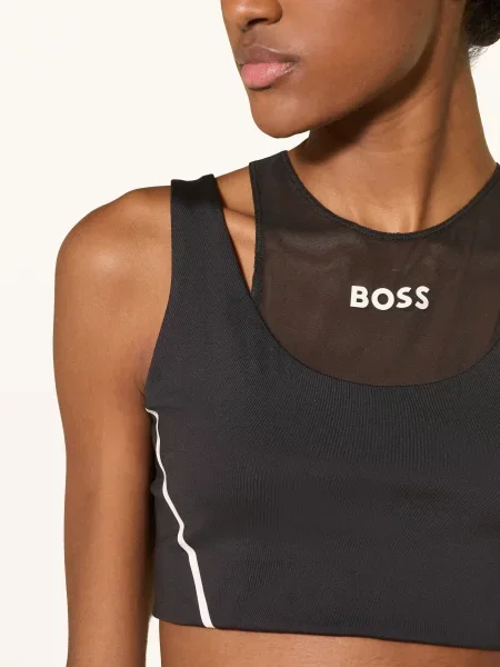 Boss Sportovní Podprsenka Ekaden Se Síťovinou černá bílá