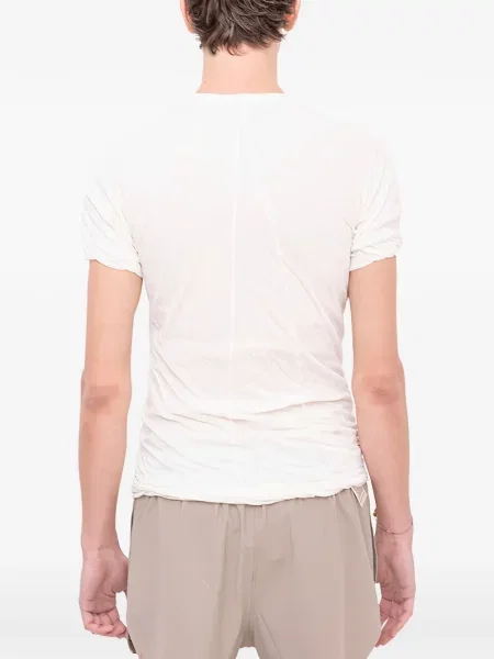 Tricou Rick Owens scurt alb
