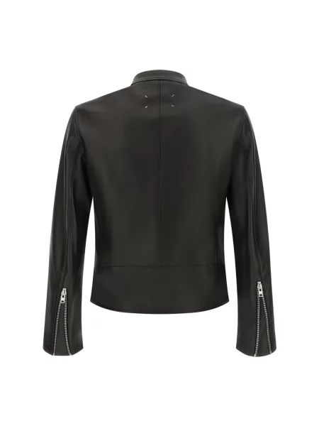 Kurtka skórzana Maison Margiela czarna