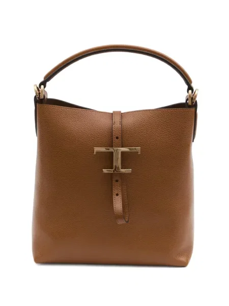 Geanta de piele Tod's din piele maro
