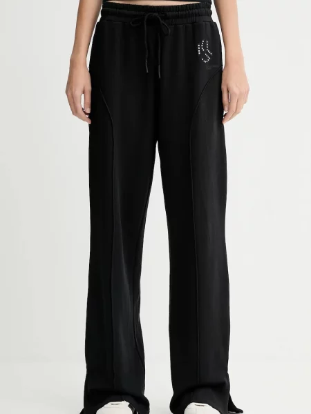 Karl Lagerfeld Jeans pantaloni de trening din cu imprimeu negru