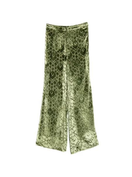 Pantaloni Forte_forte evazate verde