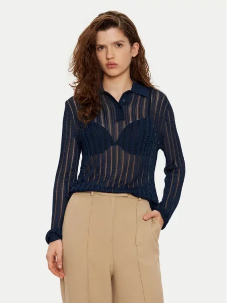 Tommy Hilfiger Sweter Granatowy
