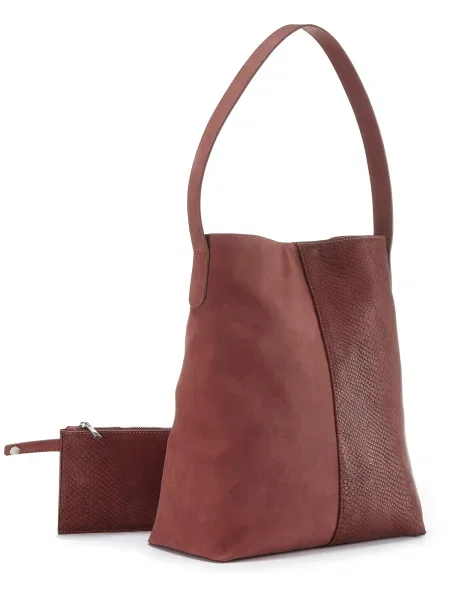 VIVANCE Nakupovalna torba / bordo rjava