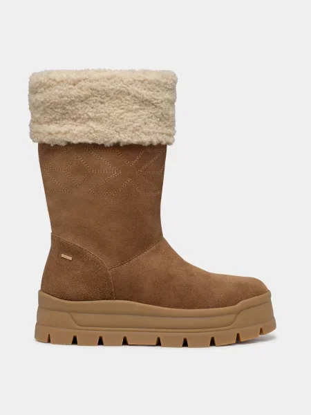 Замшевые сапоги Geox коричневые