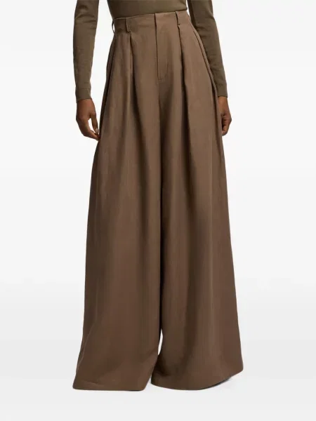 Pantaloni palazzo Ralph Lauren Collection maro