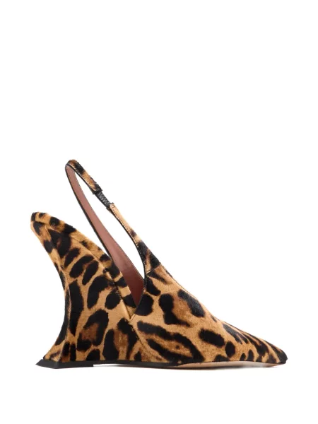 Pantofi cu toc Paris Texas cu imagine cu model leopard maro