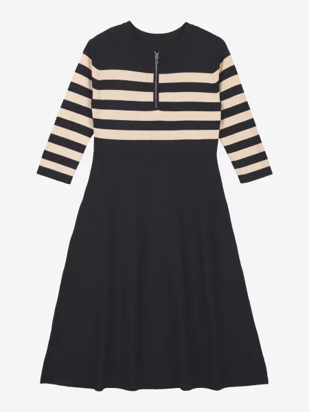 Anna Field Rochie tricotat bej negru