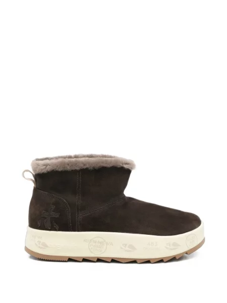 Botine Premiata din piele de oaie maro