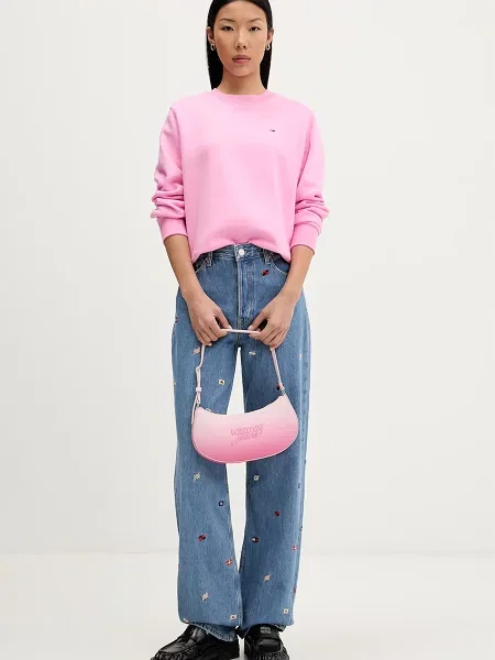 Tommy Jeans rifle straight dámske modrá