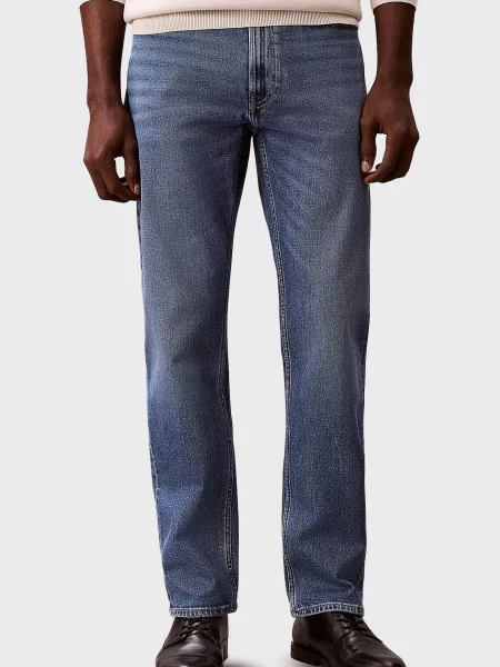 Прямі джинси Calvin Klein сині