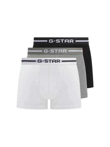 G-STAR Boxerky Acre šedá / černá bílá