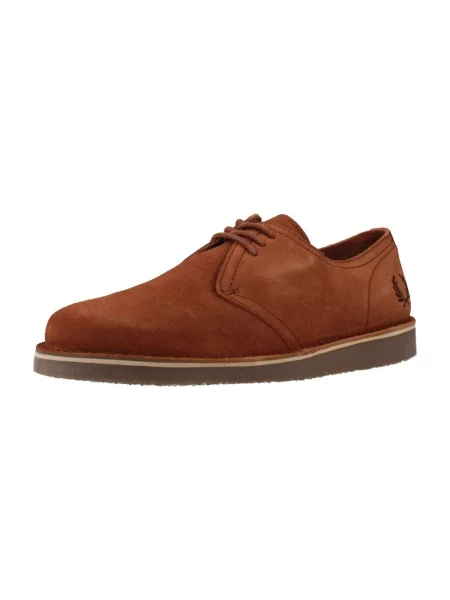 Pantofi Fred Perry din piele de căprioară maro
