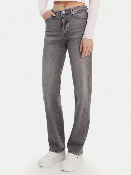 Tommy Jeans Дънки Kira Straight Fit сив