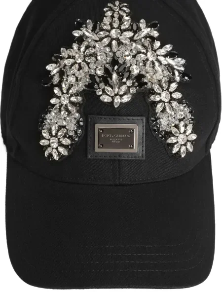 Șapcă Dolce & Gabbana cu model floral negru
