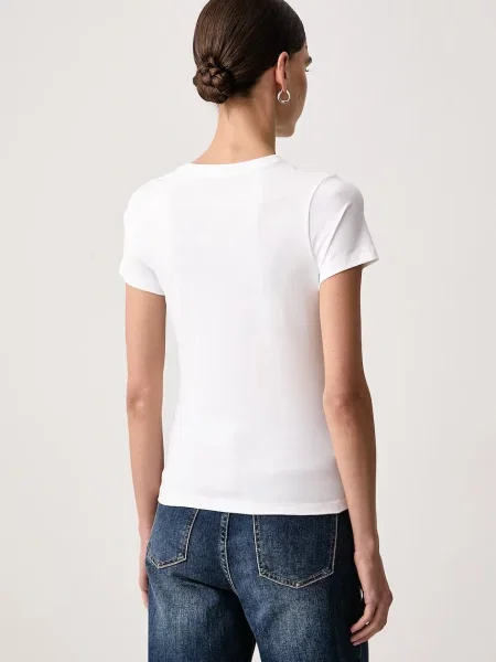 GUESS JEANS Majica črna bela