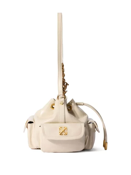 Geantă bucket Off-white alb