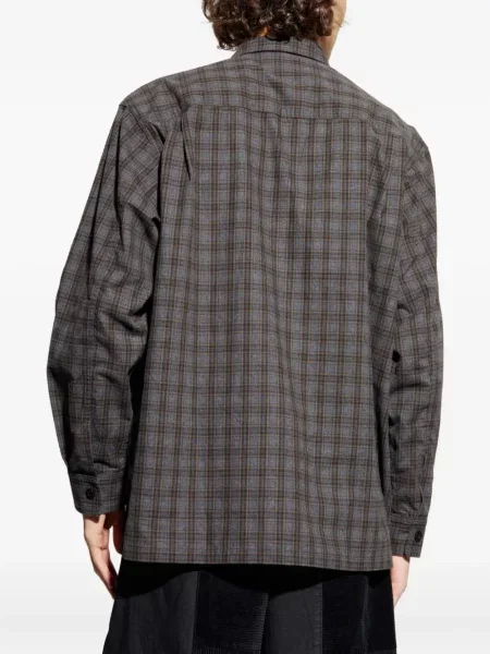 Košulja Comme Des Garçons Homme Plus karirana siva