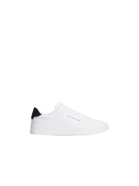 Tommy Hilfiger buty sportowe z zawartością skóry Mężczyźni skóra jednolity 41 biały