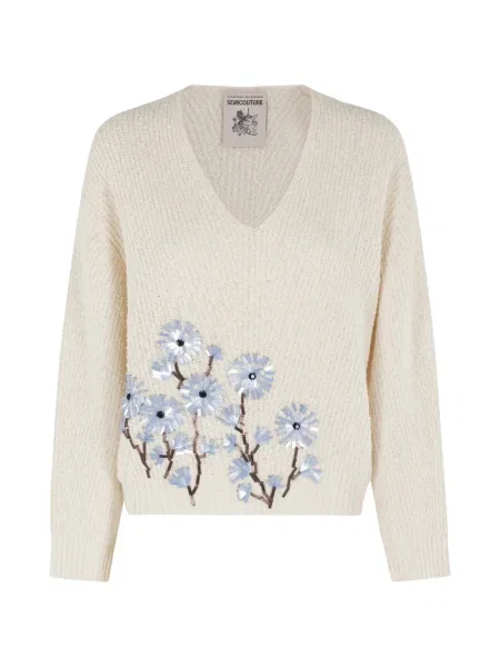 Pulover Semicouture cu decolteu în V