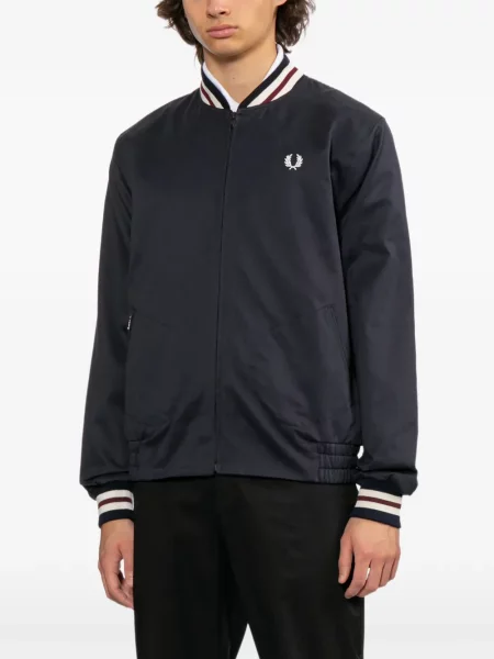 Geacă bomber Fred Perry cu broderie albastru