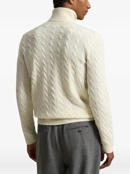 Pulover Polo Ralph Lauren de lână în carouri cu imagine verde