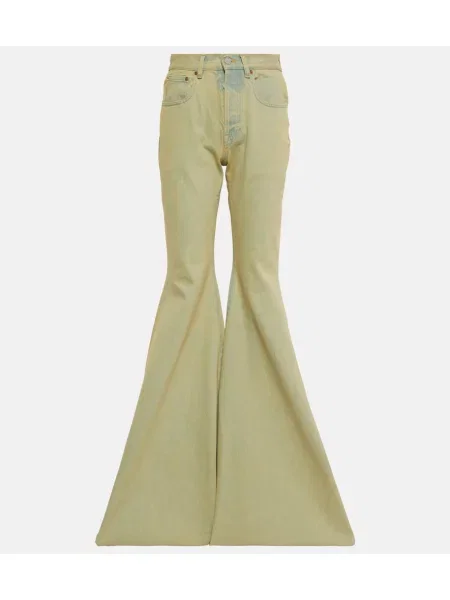 Blugi evazați Vetements cu talie înaltă albastru