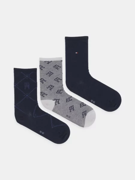 Чорапи Tommy Hilfiger 3 чифта тъмносиньо