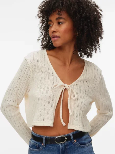 VERO MODA Kardigán VMFREJA krémová