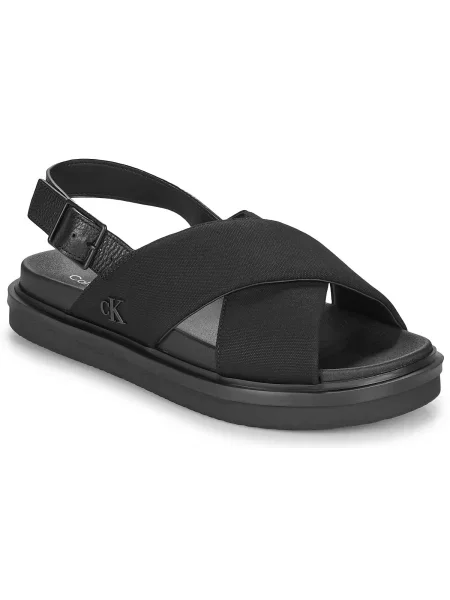 Tenisky Calvin Klein Jeans bez podpätku čierna