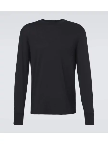 Tricou Tom Ford din jerseu negru