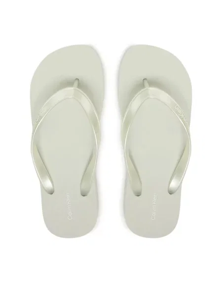 Calvin Klein Japonki Flatform Flip Flop Met Tpu Błękitny niebieskie