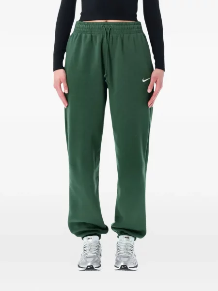 Leggings Nike cu broderie cu decolteu rotund mini verde