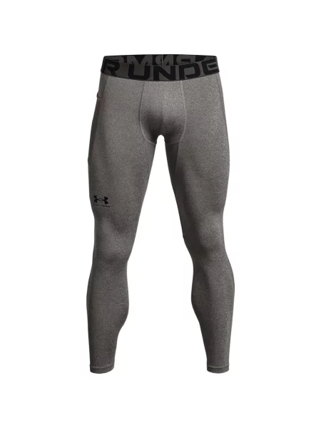 Leggings Under Armour din jacard cu autograf gri