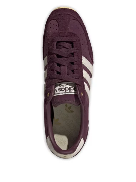 Sneakerși Adidas cu șireturi cu dungi din dantelă violet