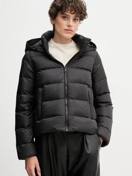 Пухено яке Tommy Hilfiger зимен модел черно