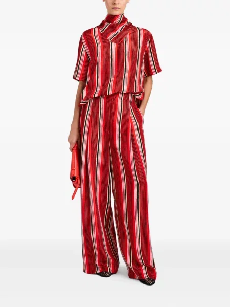 Pantaloni Proenza Schouler cu imagine roșu