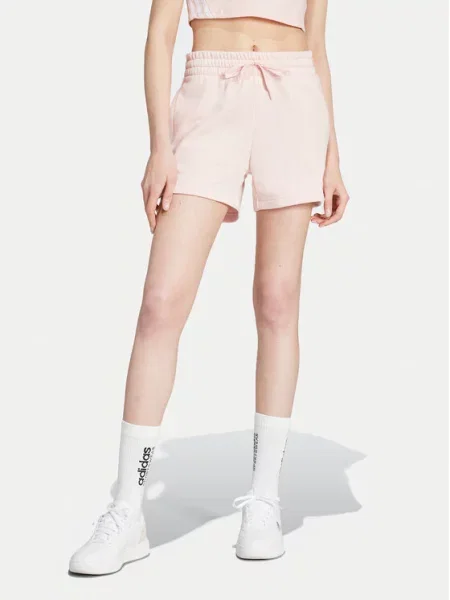 Adidas Pantaloni scurți sport Essentials Small Logo roz