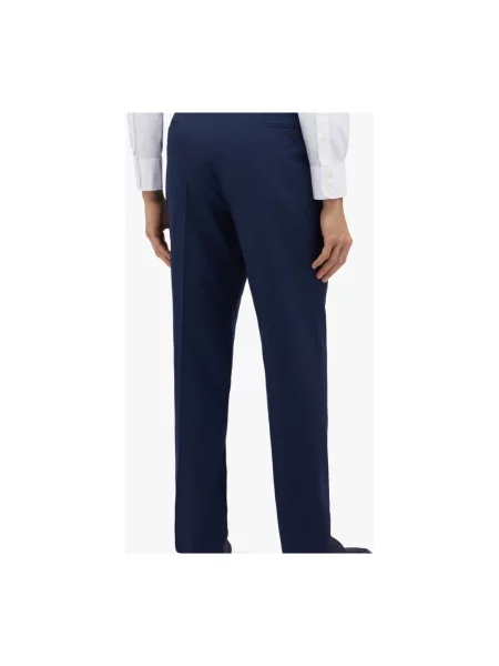 Spodnie Brooks Brothers wełniane niebieskie