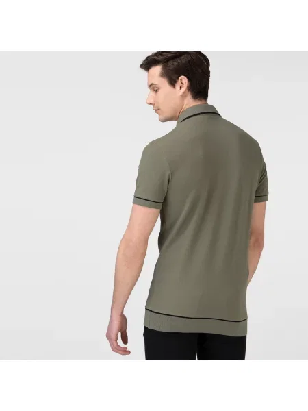 Поло Lacoste зеленое