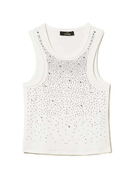 Haftowany top Twinset biały