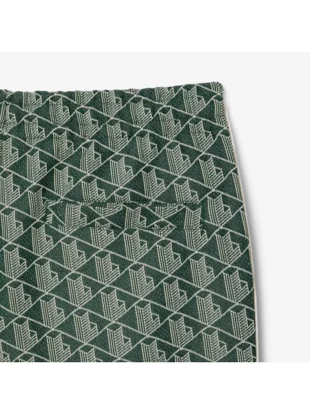Lacoste Spodnie Dresowe Paryż Z Monogramem Regular Fit Zielone szary
