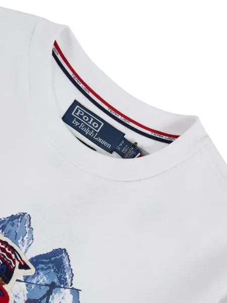 Majica Polo Ralph Lauren s cvjetnim printom plava