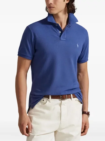 Șapcă Polo Ralph Lauren cu broderie din țesătură twill în carouri albastru